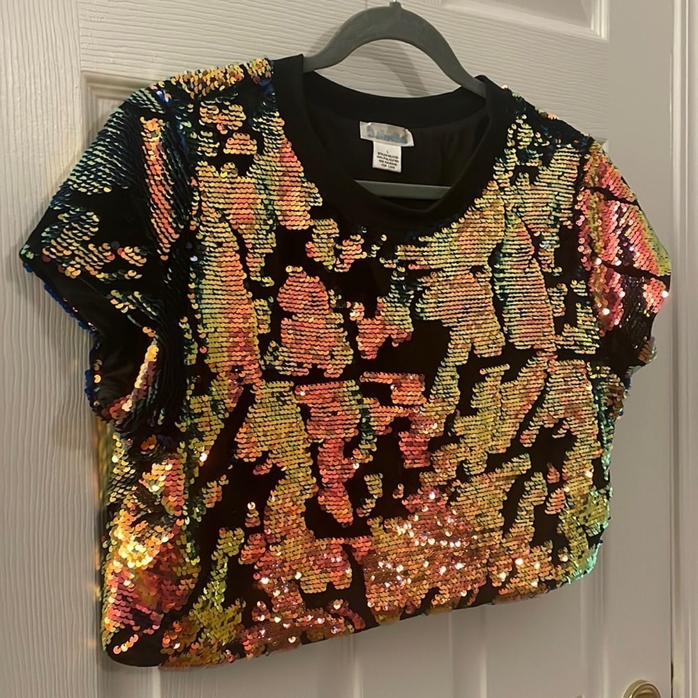Sequins Crop Top iHeartRaves